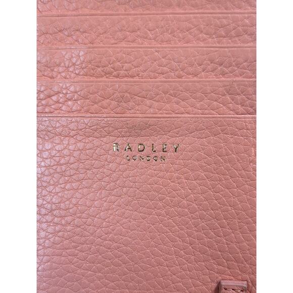 Radley London Hillcrest Large Phone Crossbody Peach Orange Gold - Picture 6 of 7